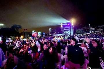 Actuación de la murga teldense Los Nietos de SaryManchez en la segunda fase del concurso carnavalero de la capital grancanaria/FJS Fotografía y TA.